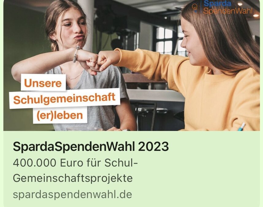 SpardaSpendenWahl 2023 – Wir haben gewonnen!